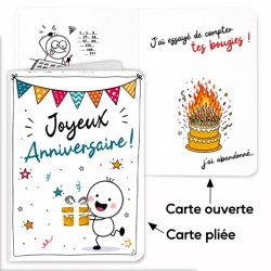 Carte Originale d'anniversaire