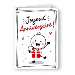 Carte Originale d'anniversaire mignonne