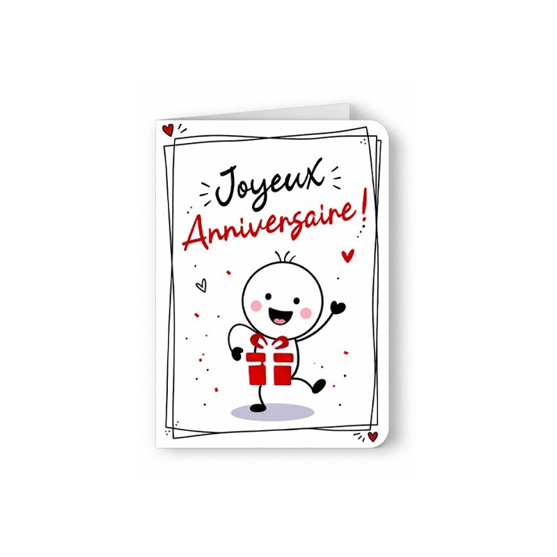 Carte Originale d'anniversaire mignonne