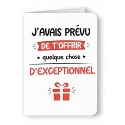 Carte Originale d'anniversaire exceptionnel