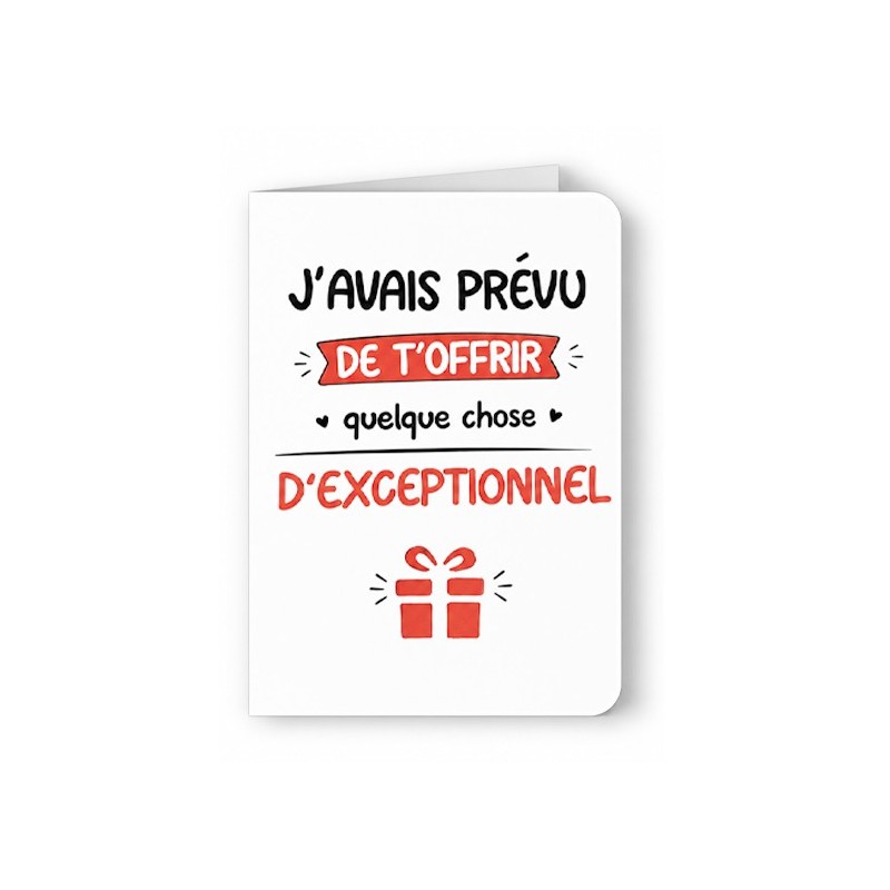 Carte Originale d'anniversaire exceptionnel