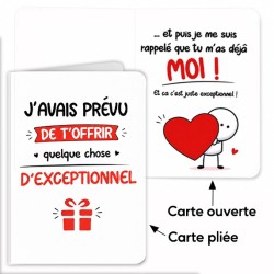 Carte Originale d'anniversaire exceptionnel