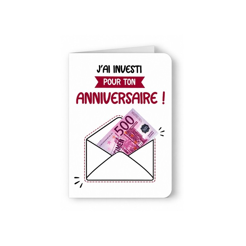 Carte Originale d'anniversaire humour