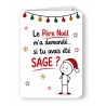 Carte Originale de Noël "As-tu été sage?"