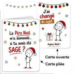 Carte Originale de Noël "As-tu été sage?"
