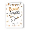 Carte Fête de fin d'année de résolution