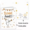 Carte Fête de fin d'année de résolution