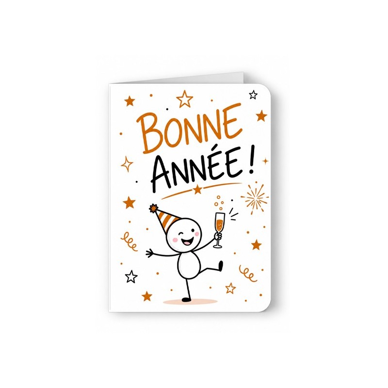 Carte de fête de fin d'année "Mes résolutions sont prêtes!"