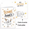 Carte de fête de fin d'année "Mes résolutions sont prêtes!"